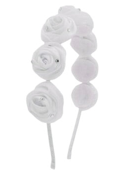 Diadema con chispas de confeti blanco de Bari Lynn