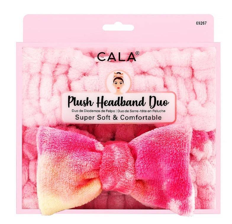 Pack de 2 diademas con efecto tie dye en rosa y rosa