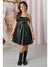 Ooh! La, La! Couture Black Pleather Remi Dress