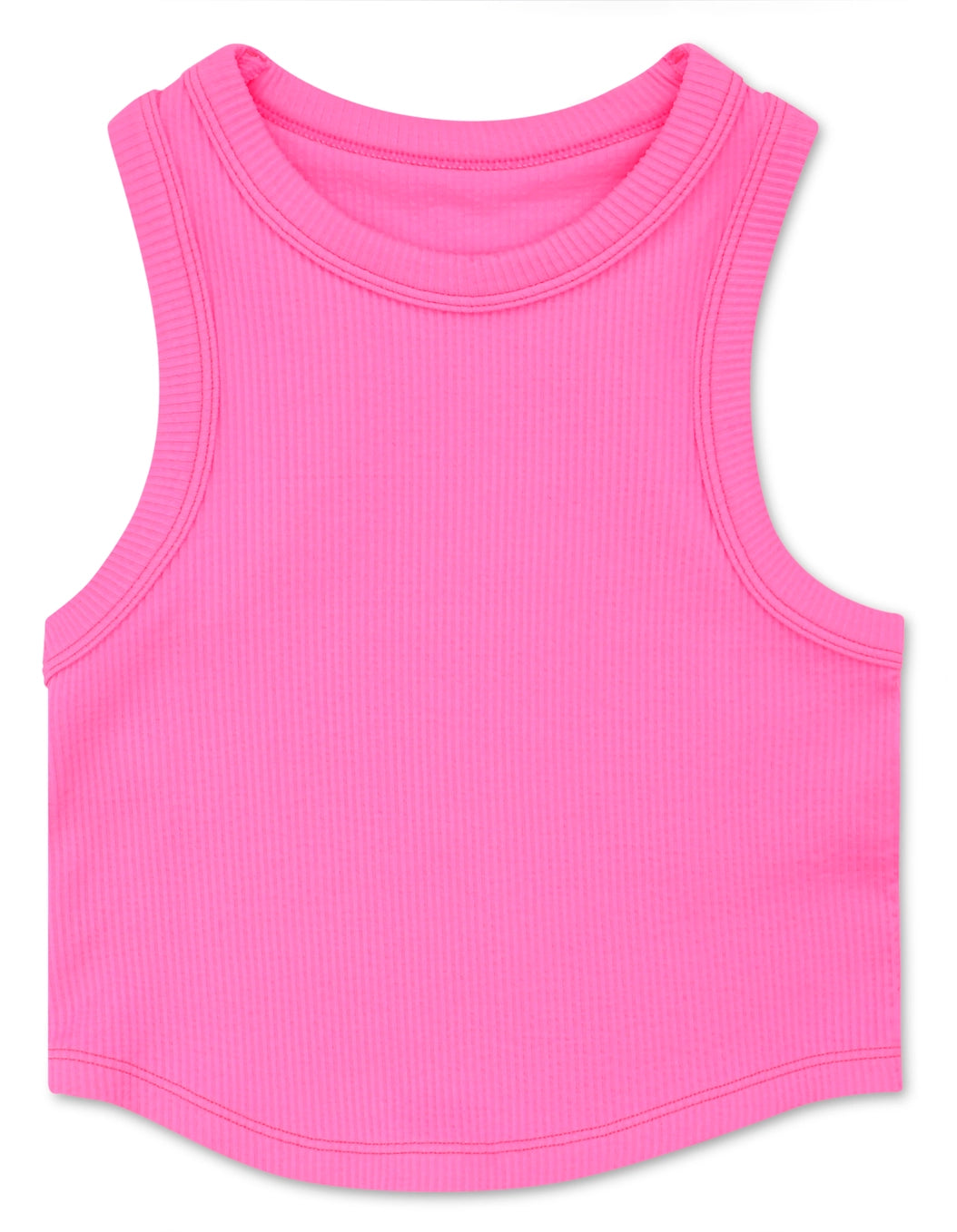 Iscream Bright Pink Cropped Racer Back Top