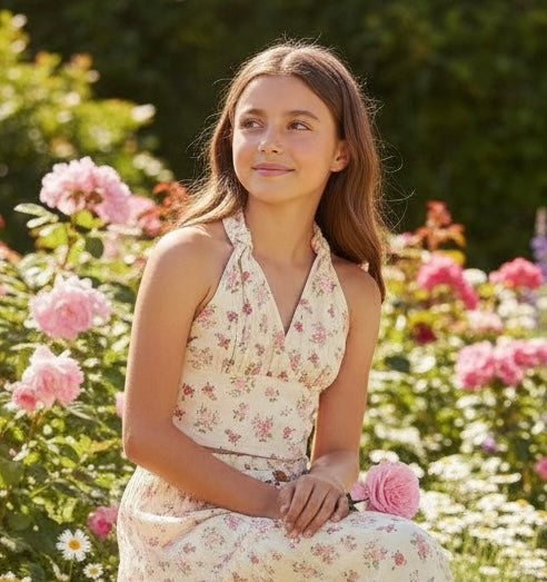 KatieJ NYC Tween Yvonne Halter Top - Vintage Bunches