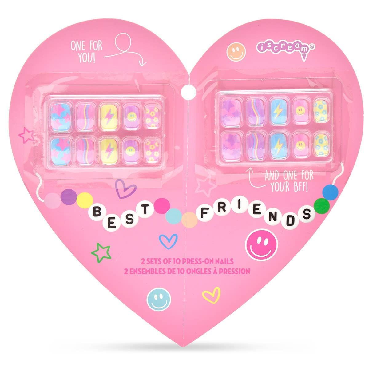 Iscream Best Friends Press on Nails Gift Set
