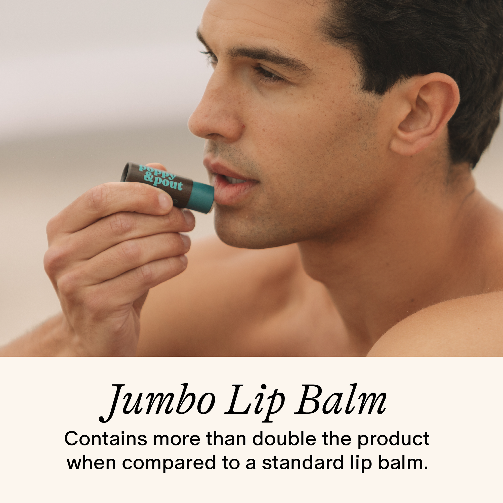 Poppy & Pout All Natural Lip Balm-Retro Surf Coconut Coast