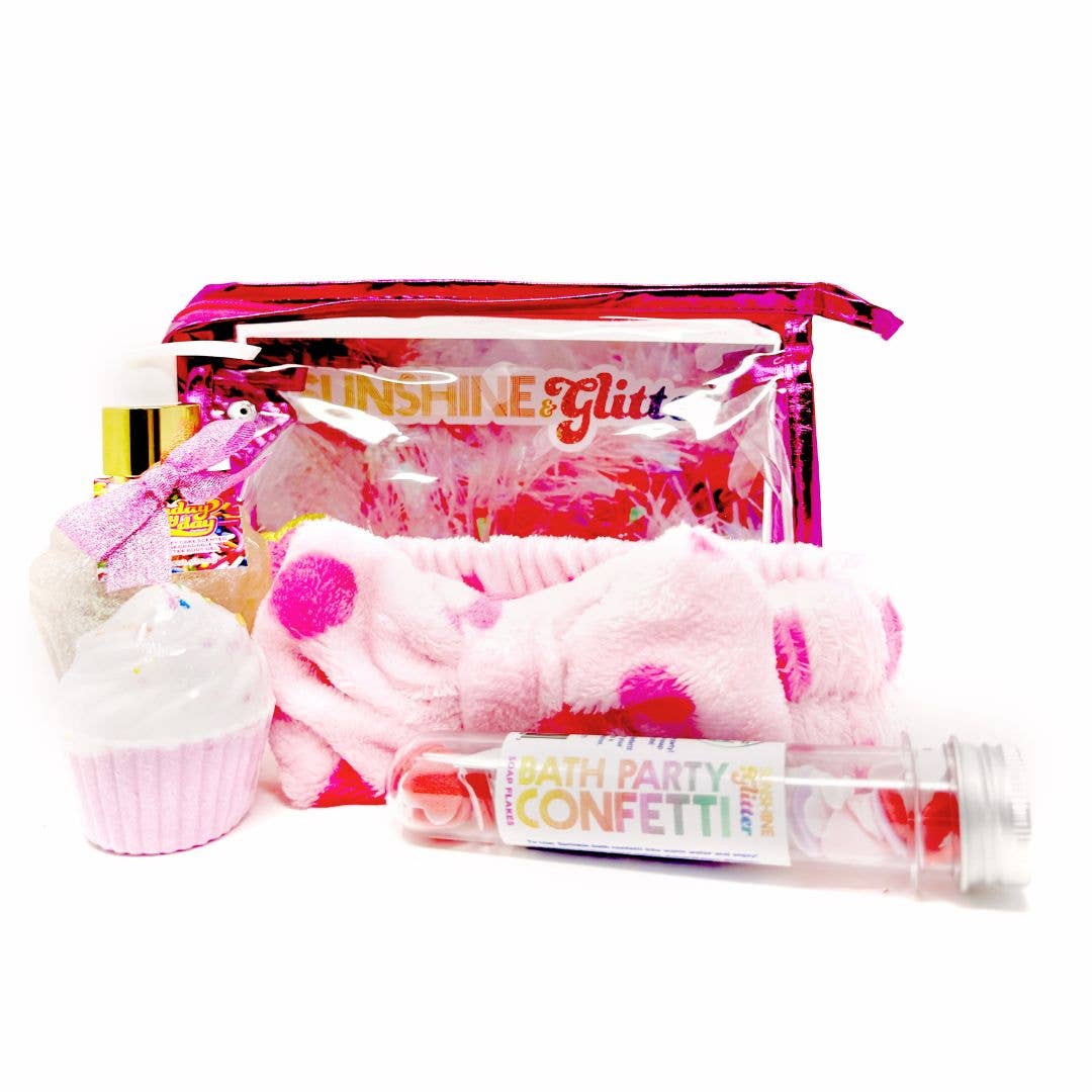 Sunshine &amp;amp; Glitter - Set de regalo para baño en color rosa Sweet Treats