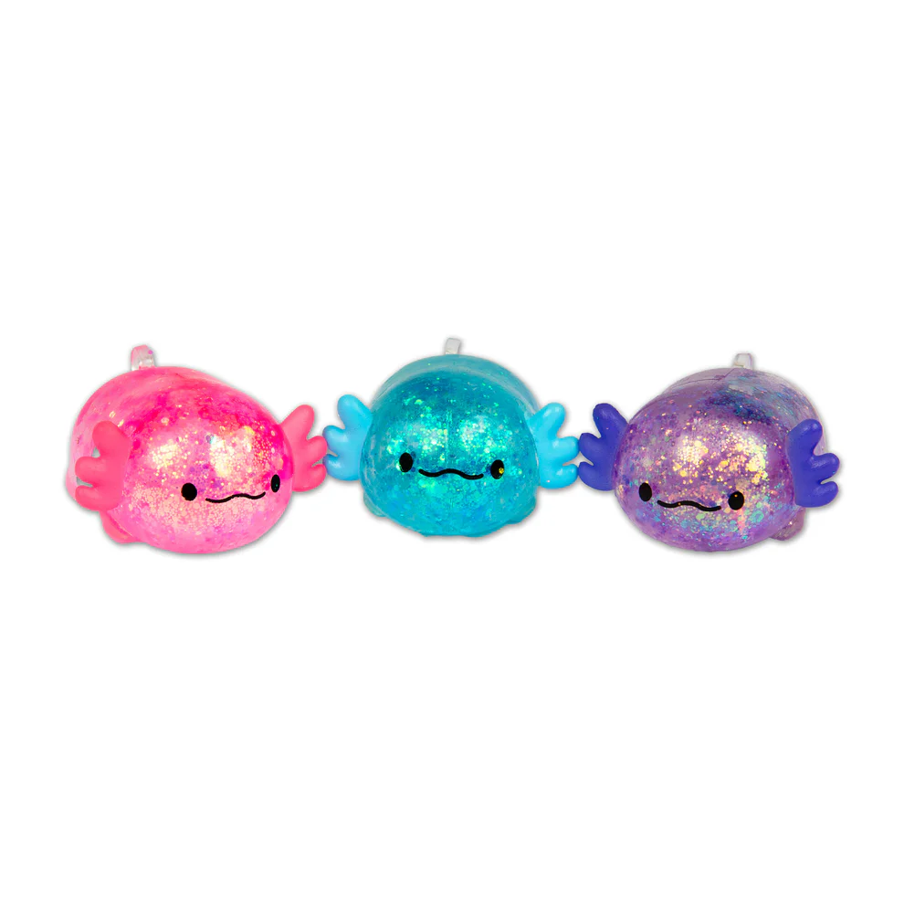 Scrunchems® Mini Sugar Axolotls Squishy Fidget Toy - 3pc Gift Set - SHIPS 10/30