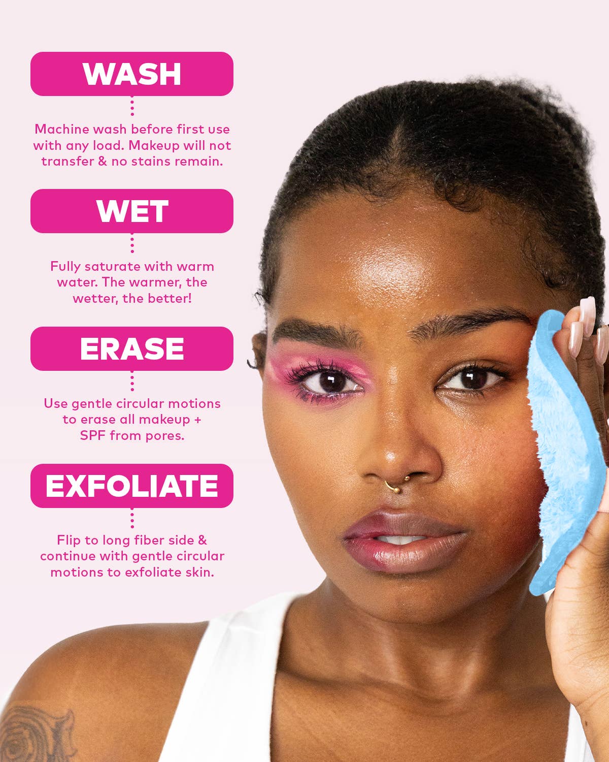 MakeUp Eraser 7-Day Gift Set &  Cloud Cosmetic Bag