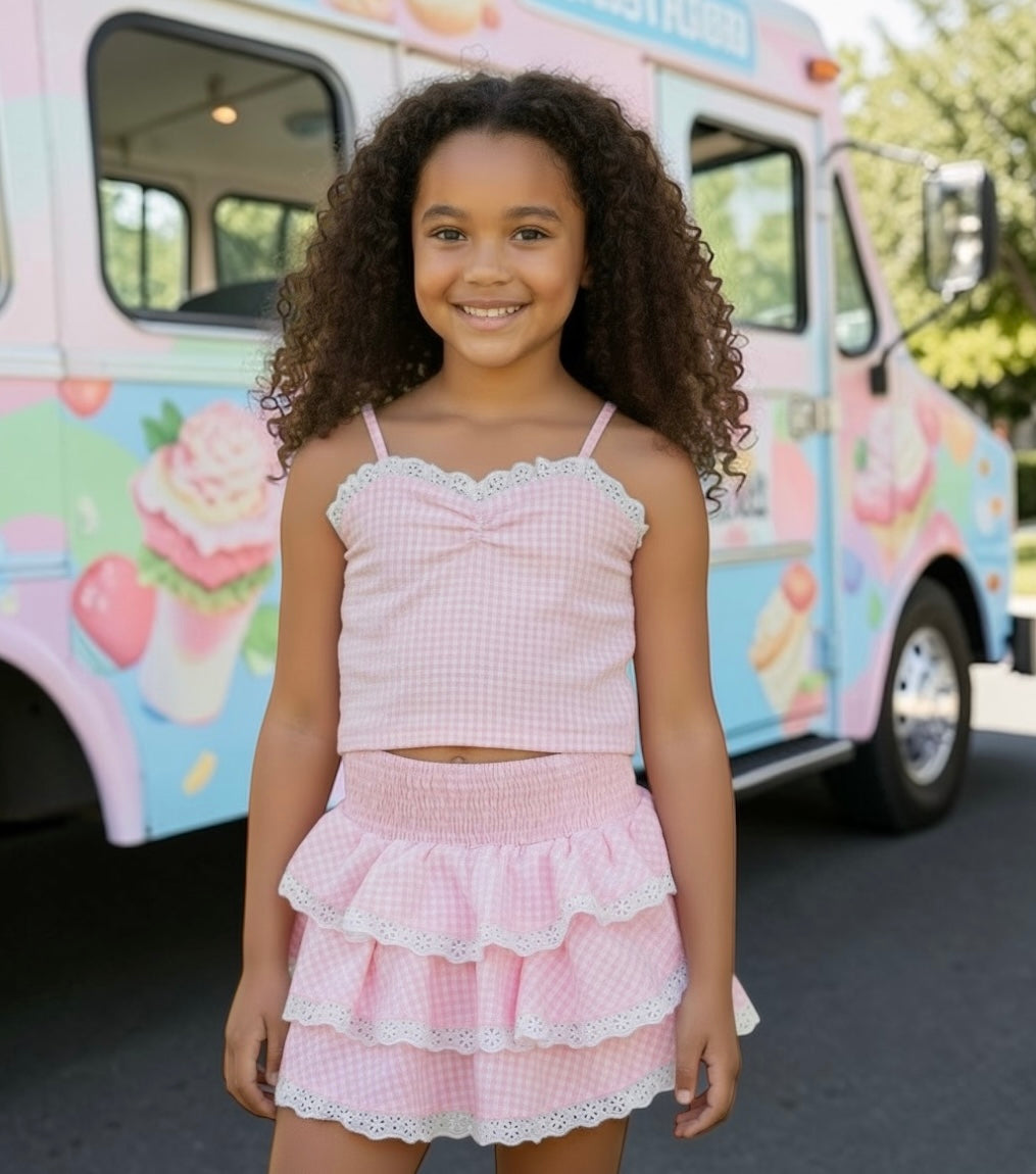 Camiseta de tweed negra de Flowers By Zoe