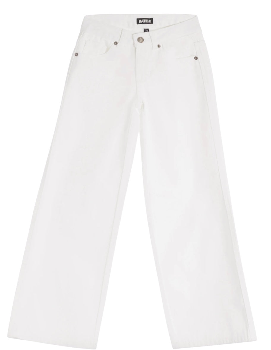KatieJ NYC Tween Chicago Low Rise Jeans-White