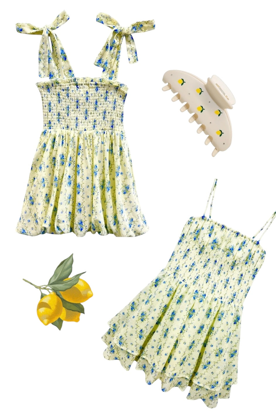 KatieJ NYC Francesca Dress - Cream Stripe Floral