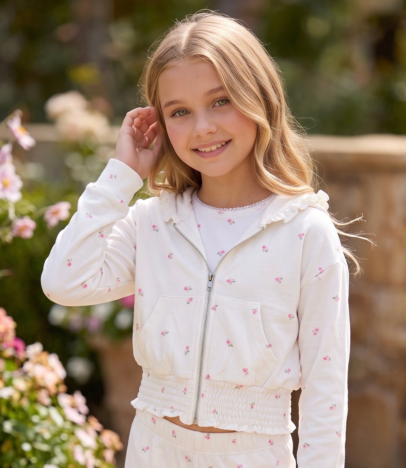 Camiseta de tweed negra de Flowers By Zoe