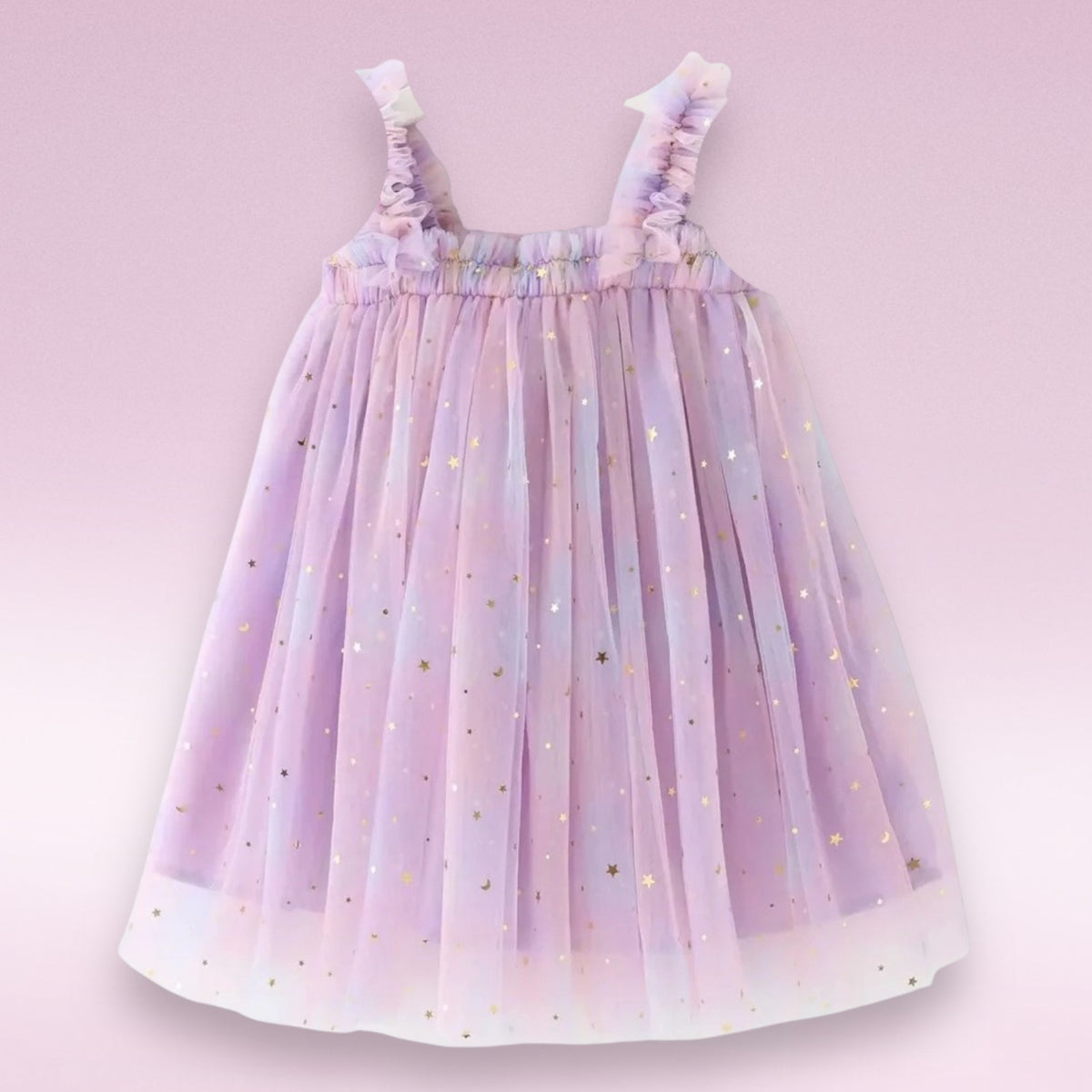 Stardust &amp; Glitter Starry Sky Tutu Dress - Lavender