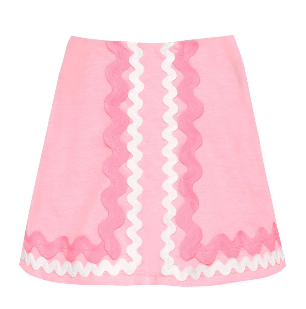 Hannah Banana 2pc Pink Scalloped Tank Top & Skort Set   * Built In Shorts *