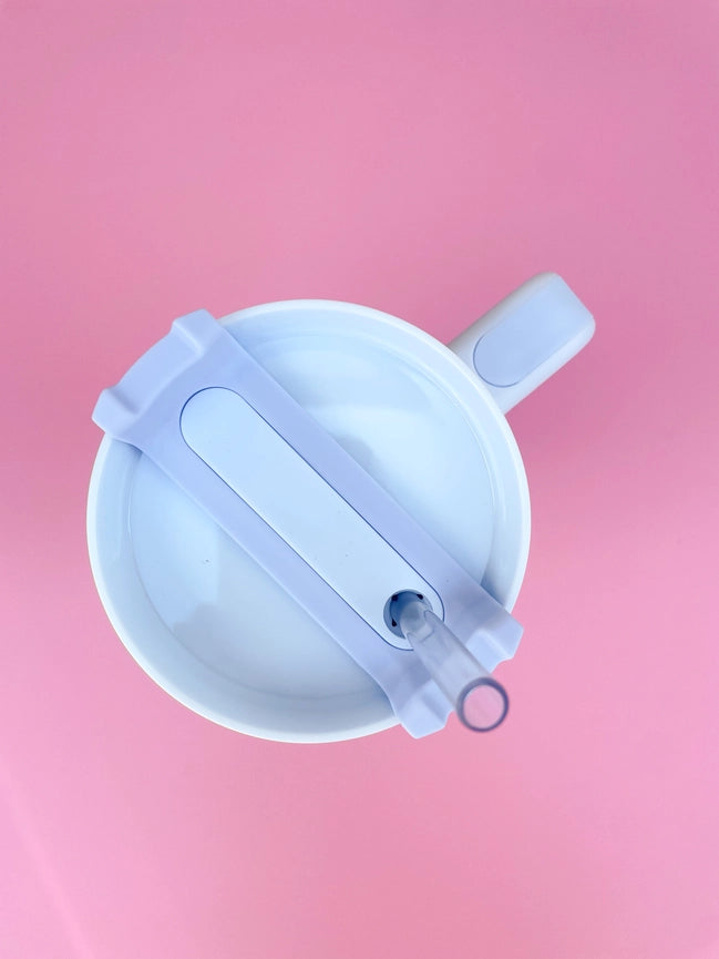 Cream & Blue Floral 40oz Tumbler