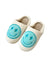 Malibu Sugar Blue Smiley Slippers- Tween/Adult