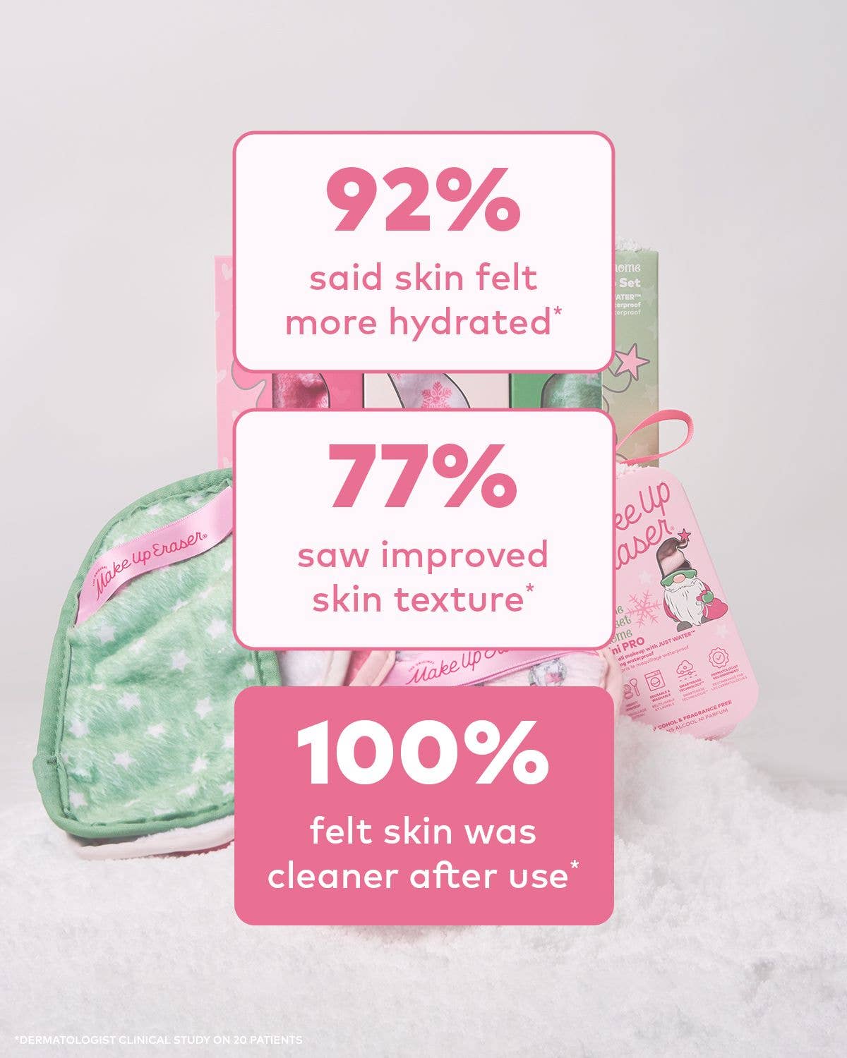The Original MakeUp Eraser - Gnome Sweet Gnome 3pc Gift Set