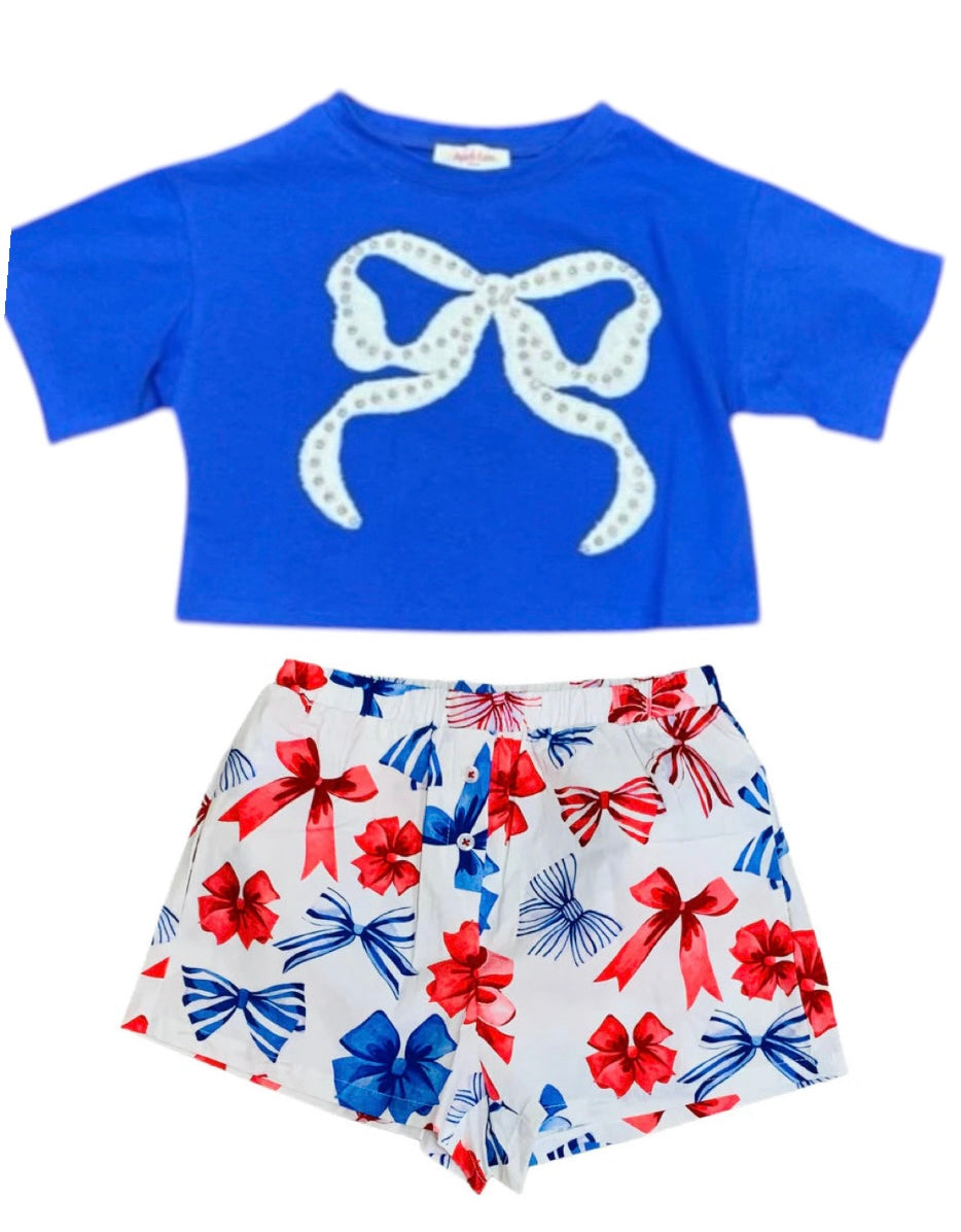Camiseta con gráfico patriótico "Sweet Wink"