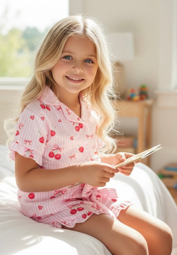 Sweet Wink Cherry Bows Lounge Set