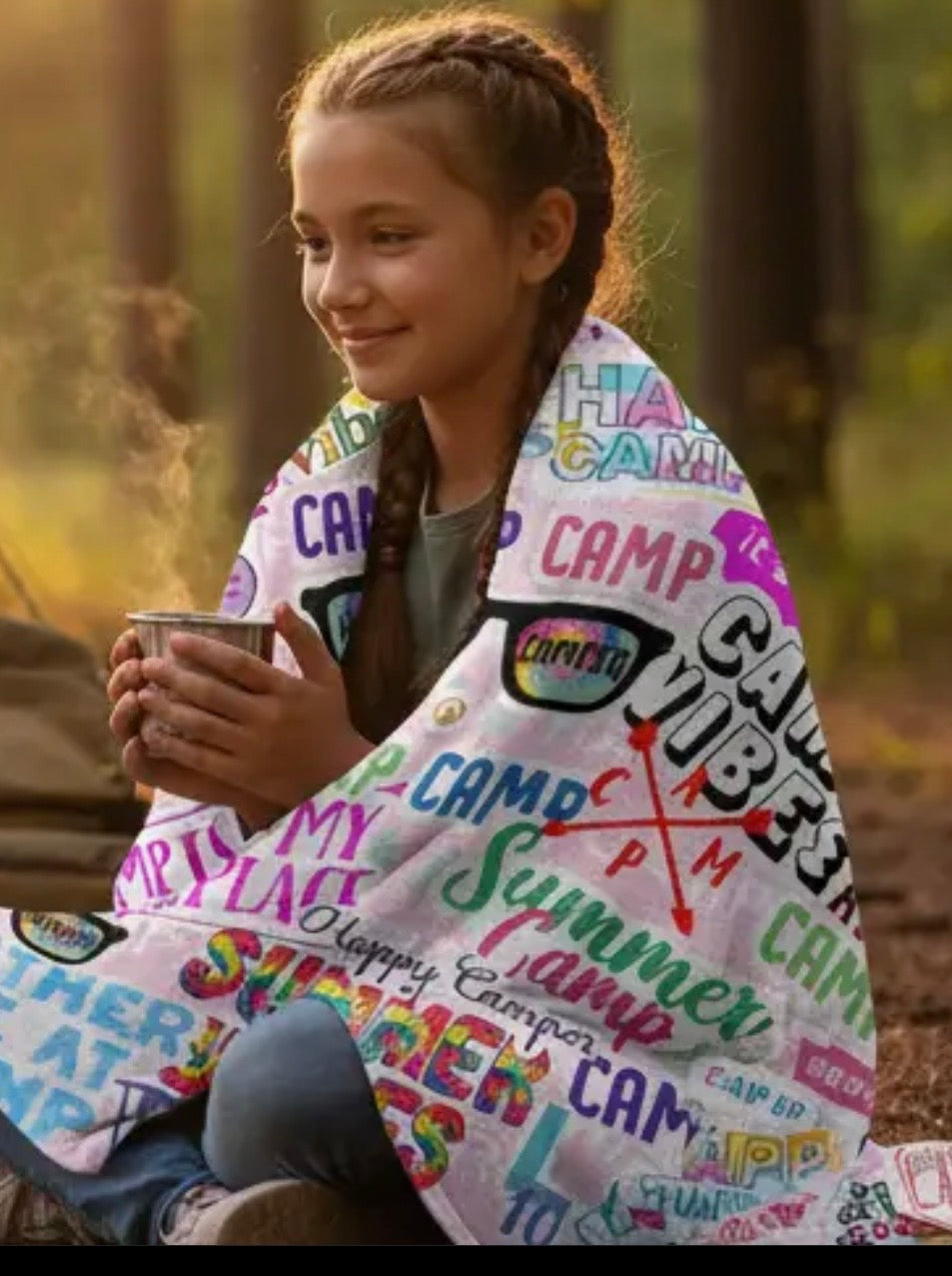 Tweenstyle 80 x 60 Blanket - Happy Camp Print