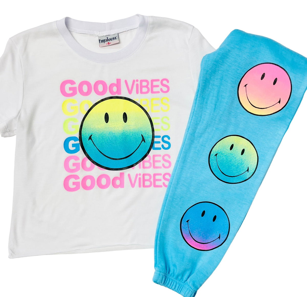 Firehouse Clothing Good VIbes Tee-  White