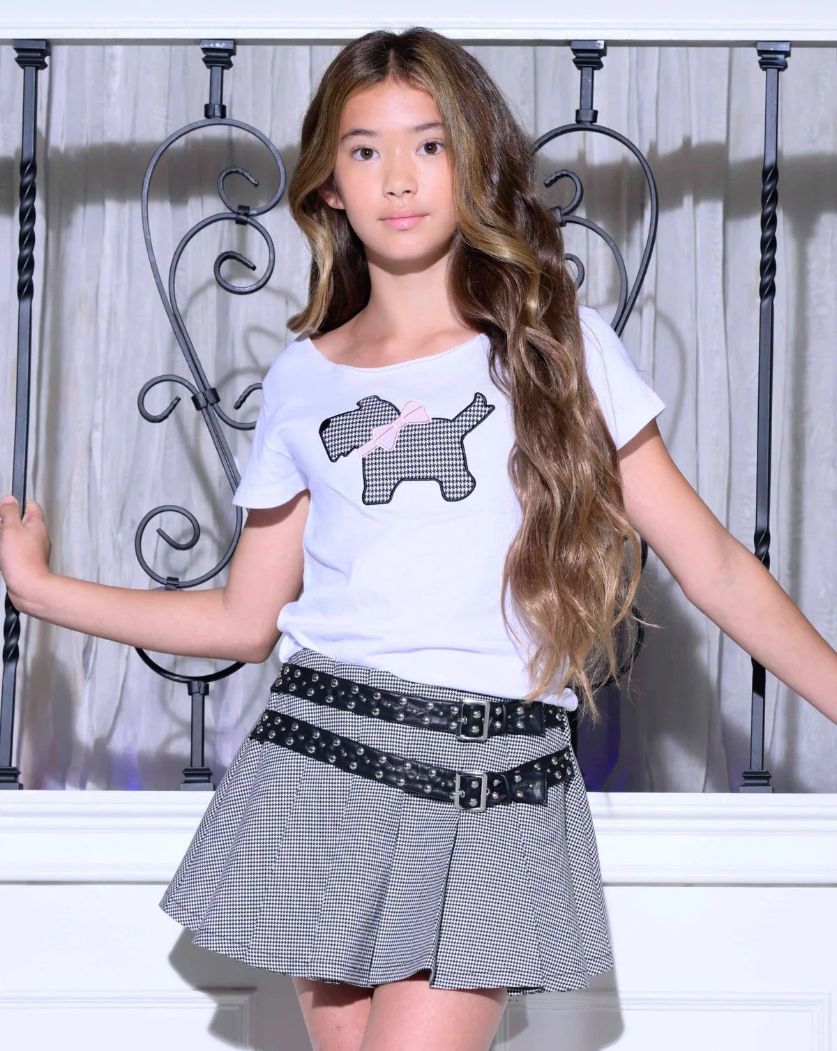 KatieJ NYC Tween Reign Tee - Scotty Dog