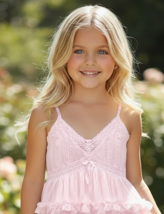 KatieJ NYC Tween Pink Ilyana Dress