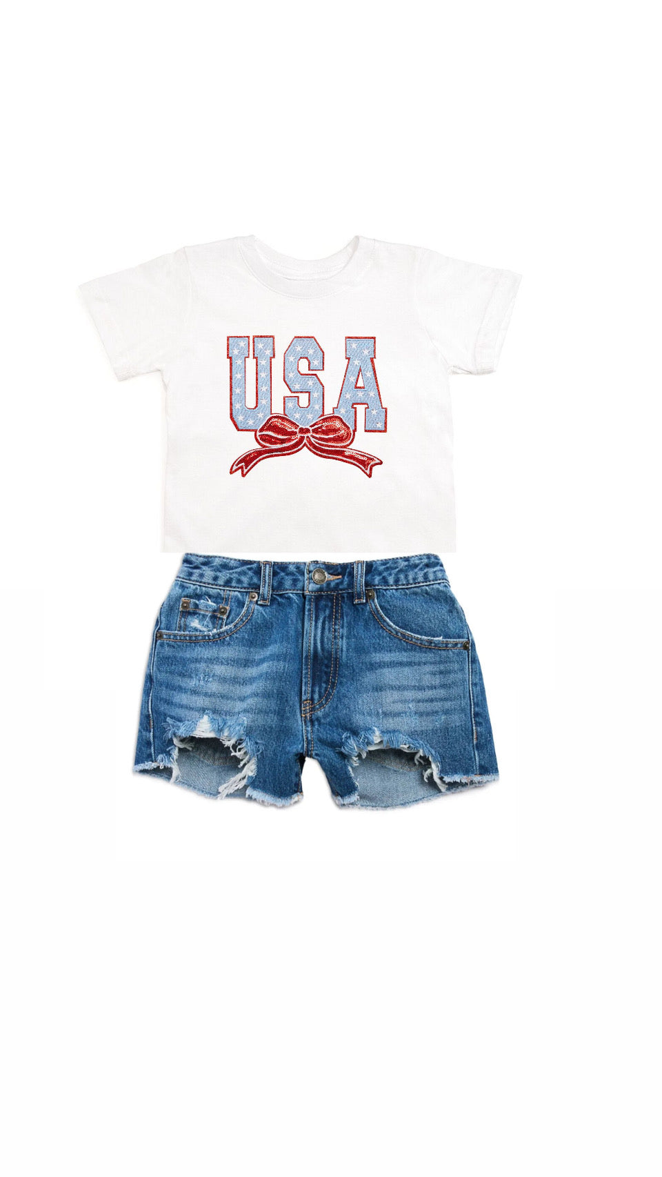 Sweet Wink USA Stars & Bow Patch T-Shirt