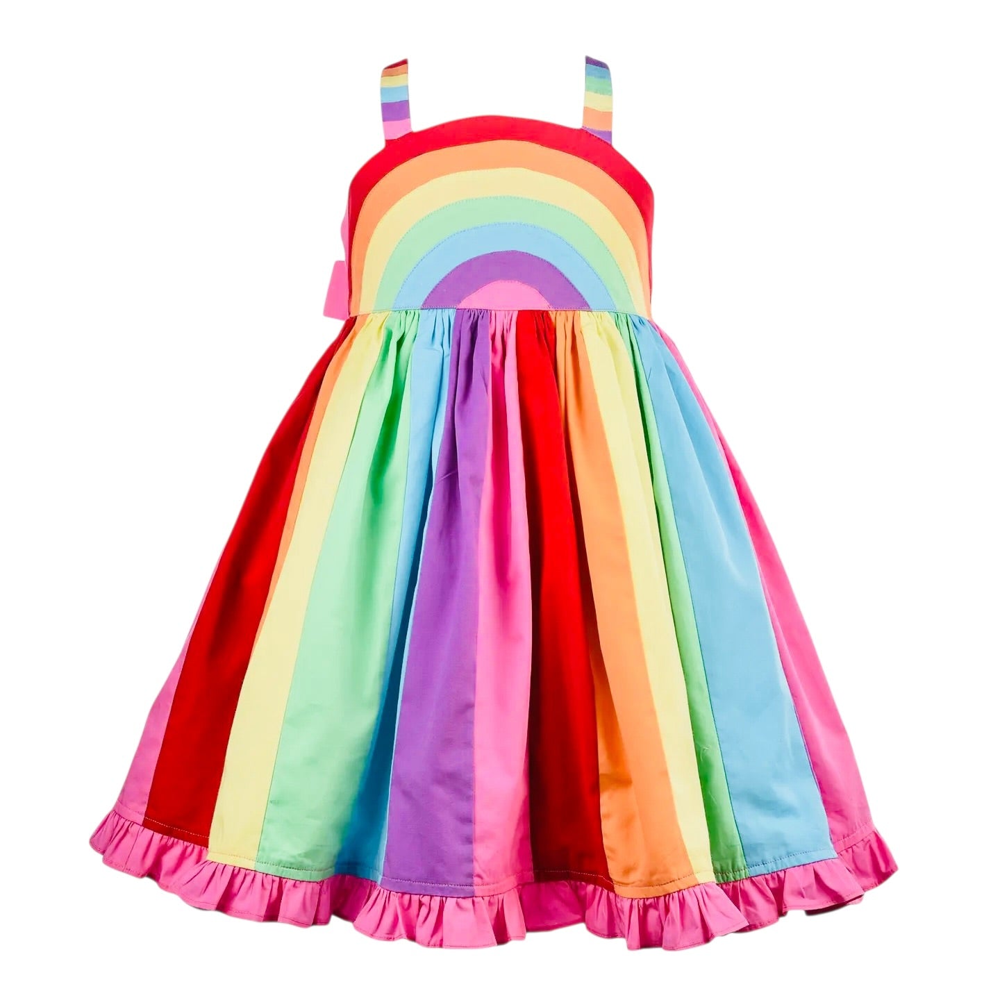 Cotton Kids Rainbow Twirl Dress