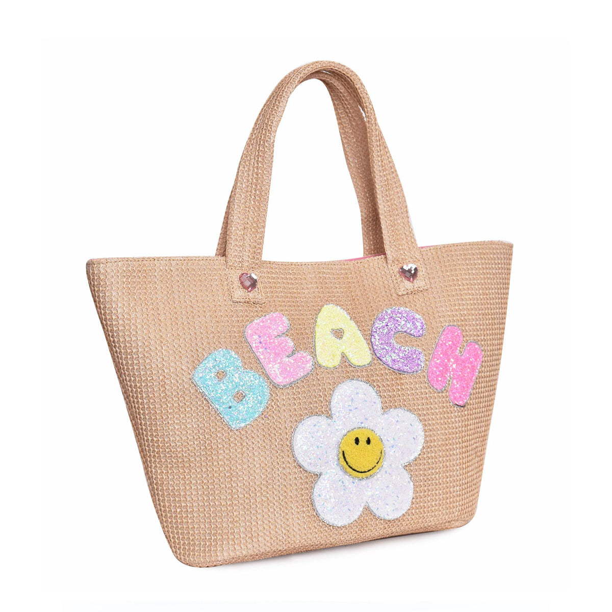 Beach&#39; Daisy Straw Tote Bag