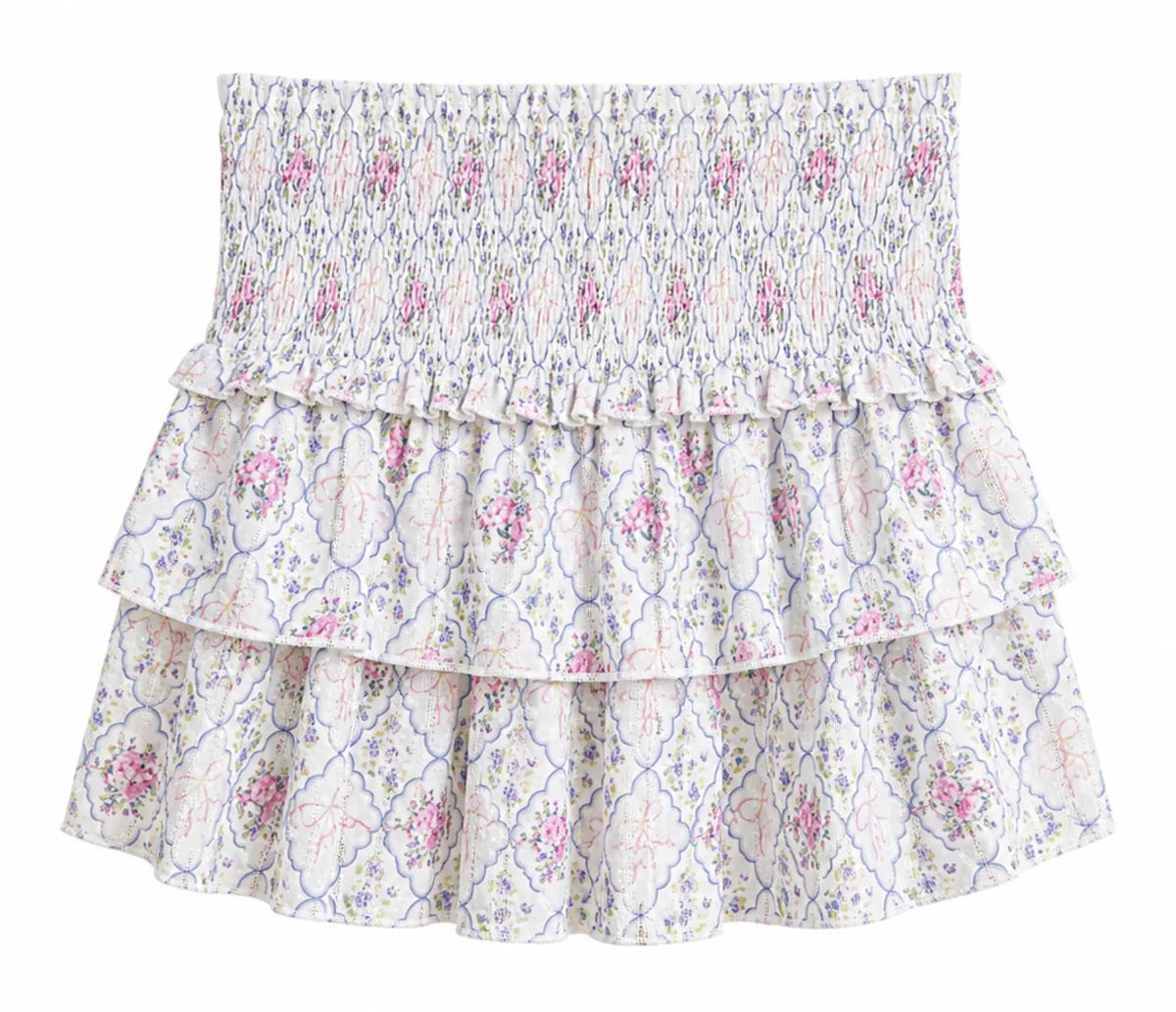 KatieJ NYC Tween Bianca Skirt- Floral Bouquet