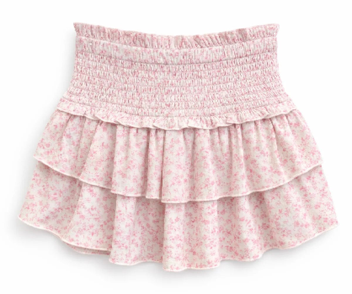 KatieJ NYC Tween Bianca Skirt- Pink Mini Toile