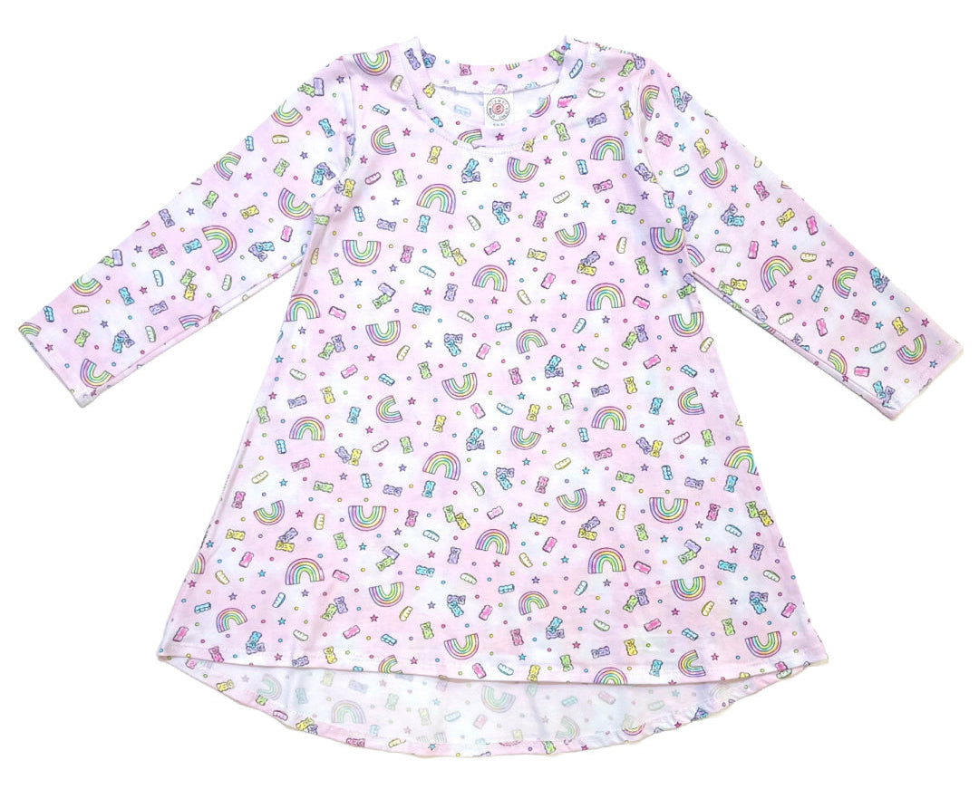 Esme Long Sleeve Hi-low Dress -Dreamy