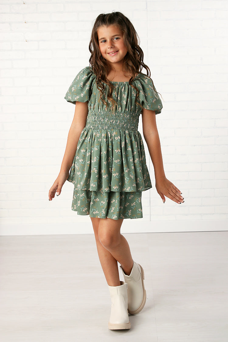Be Girl Clothing Pick of the Patch Ruffle Dress- Tween