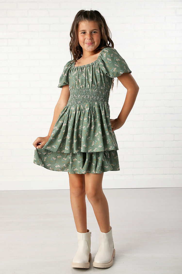 Be Girl Clothing Pick of the Patch Ruffle Dress- Tween