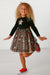 Petite Hailey Black & Gold Star Tutu Dress