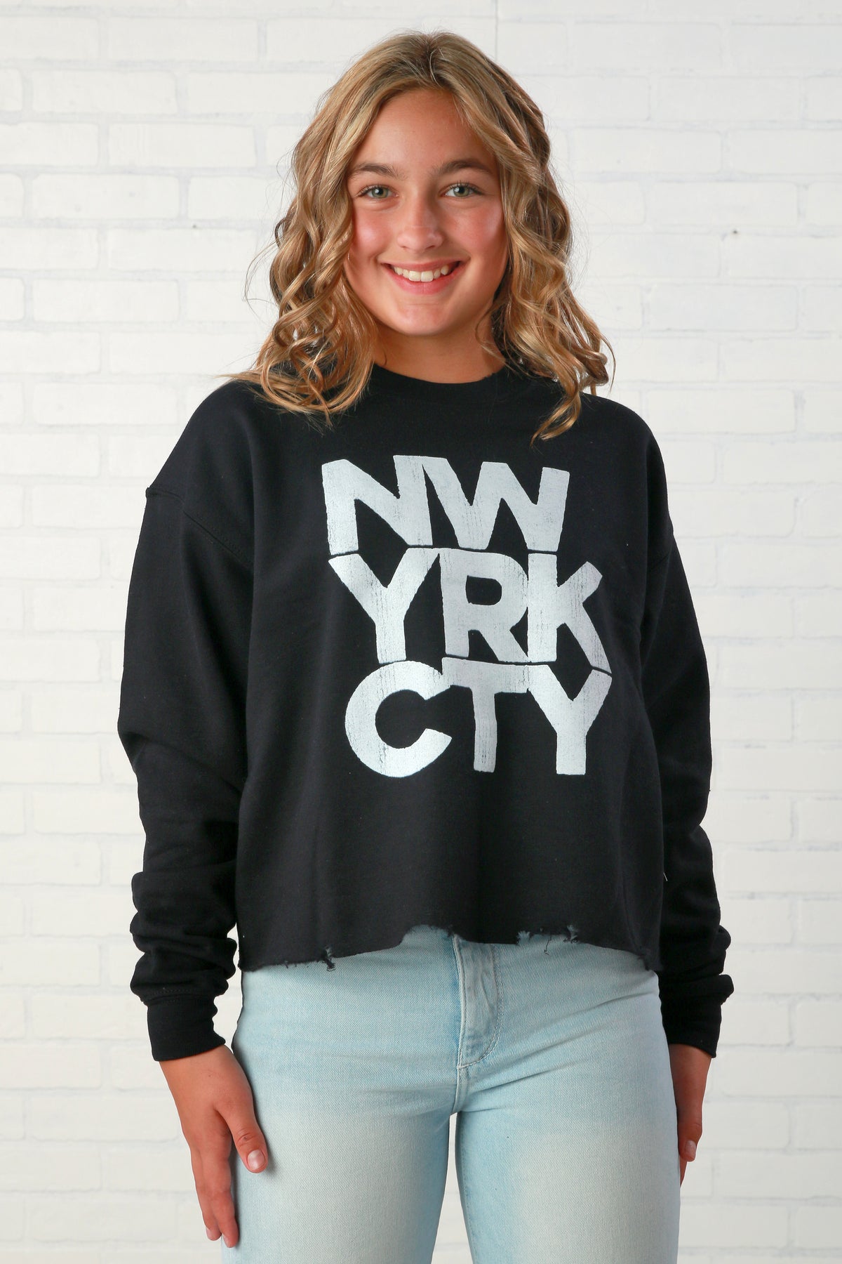 Prince Peter New York City Block Crop Sweatshirt