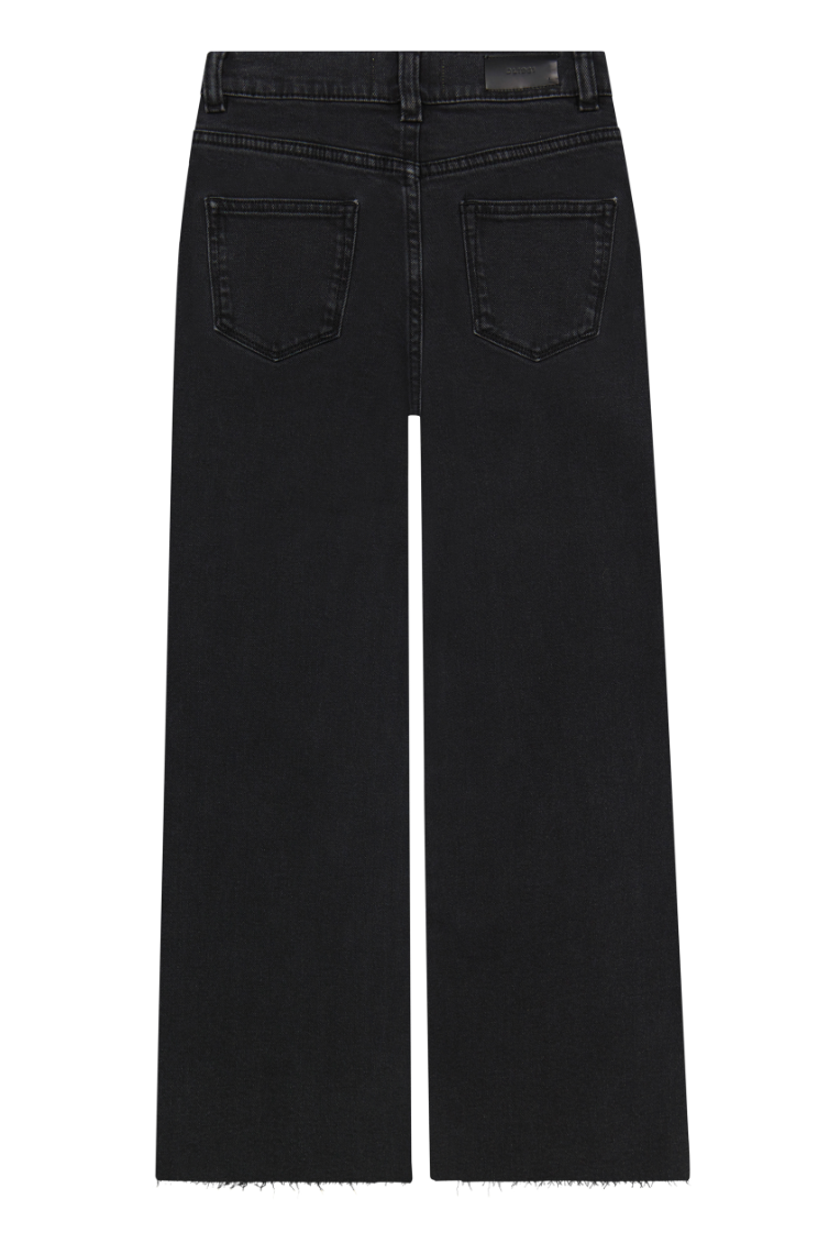 Premium black wide leg jeans for tween girls