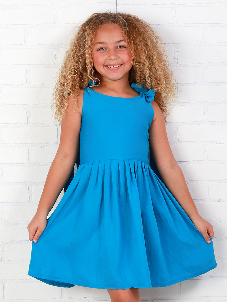 House Of Swan Val Dress- Peacock