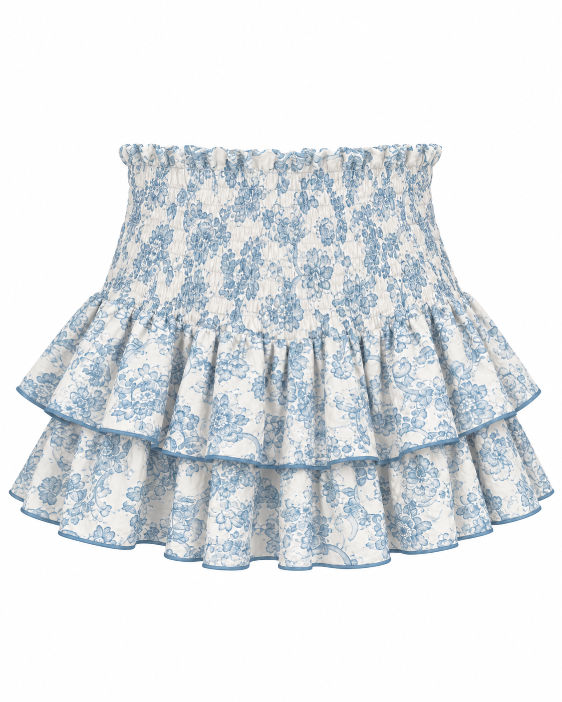 KatieJ NYC Tween Skirt Set - Baby Blue Lacey Floral