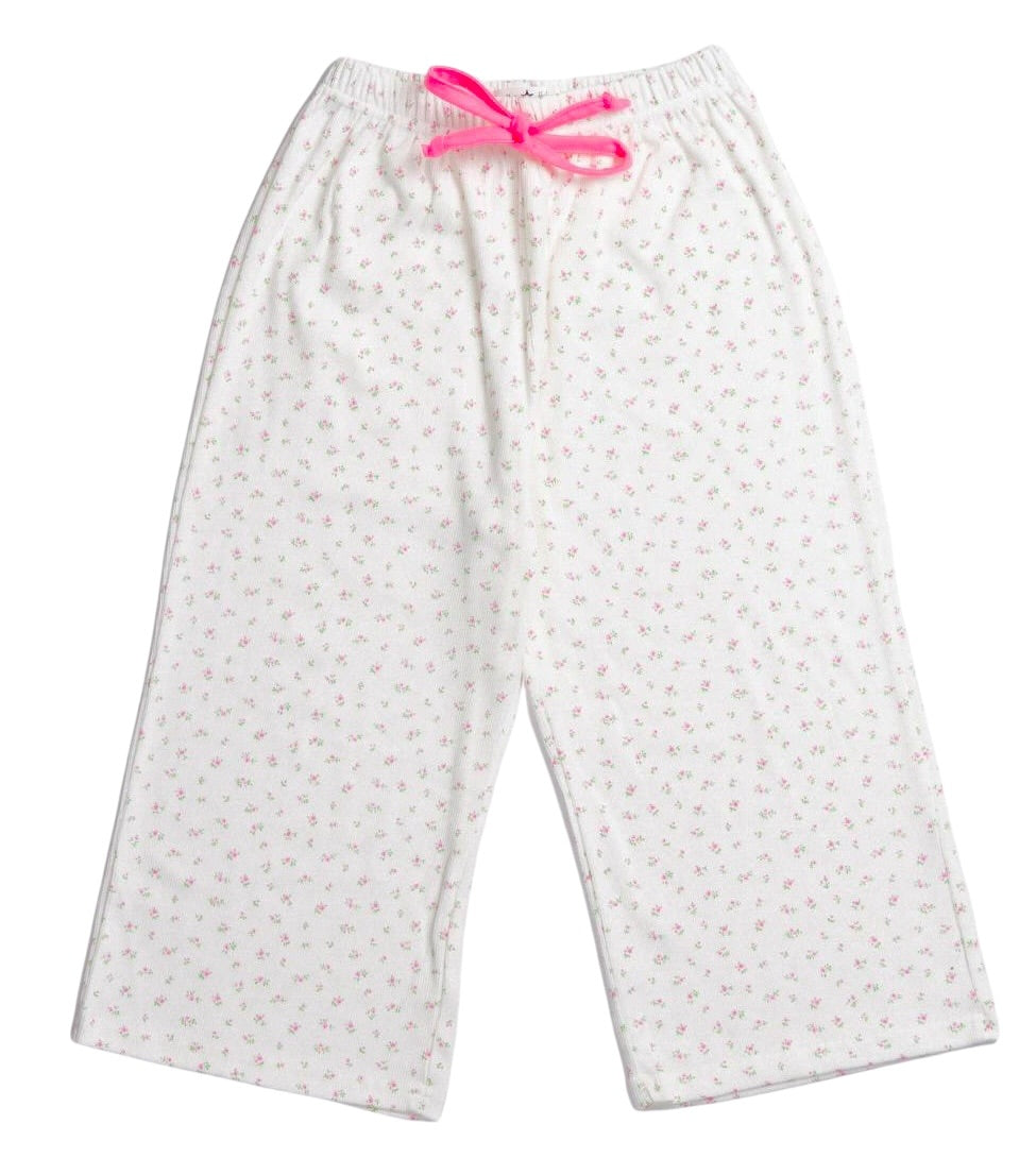 Petite Hailey Olivia Knit Pant- Pink Floral
