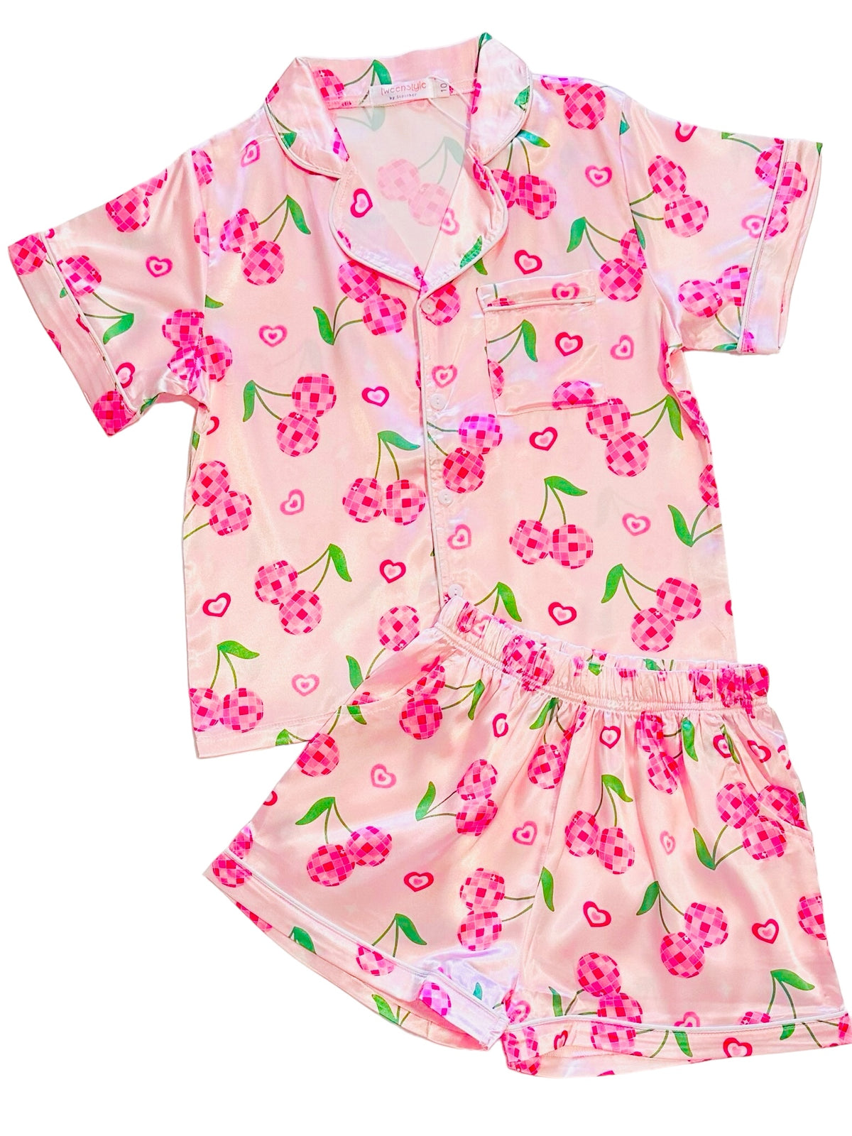 Tweenstyle 2pc Loungewear Set - Disco Cherries