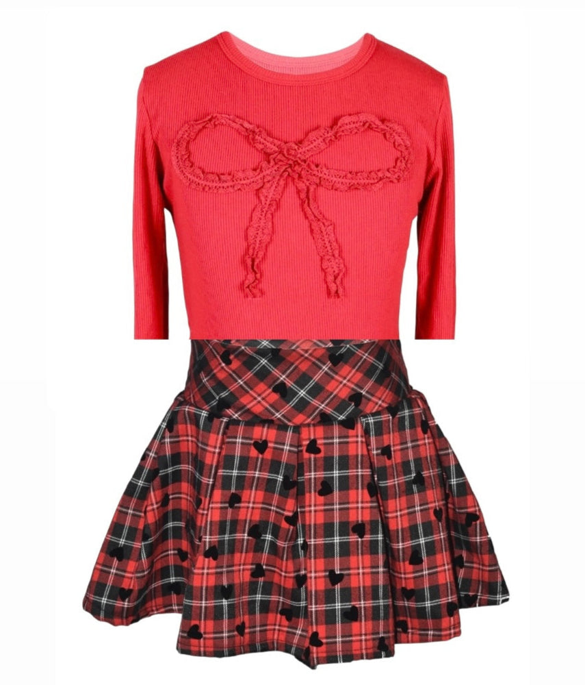 Flowers By Zoe Tartan Plaid Skort