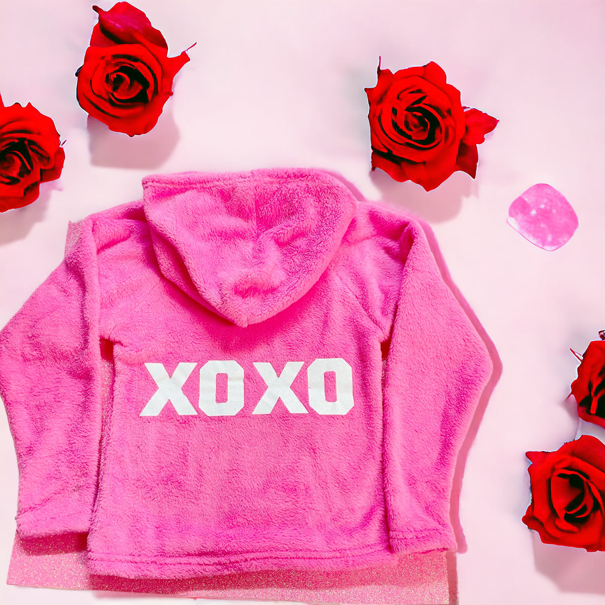 Made With Love &amp; Kisses XOXO Fleece Pullover