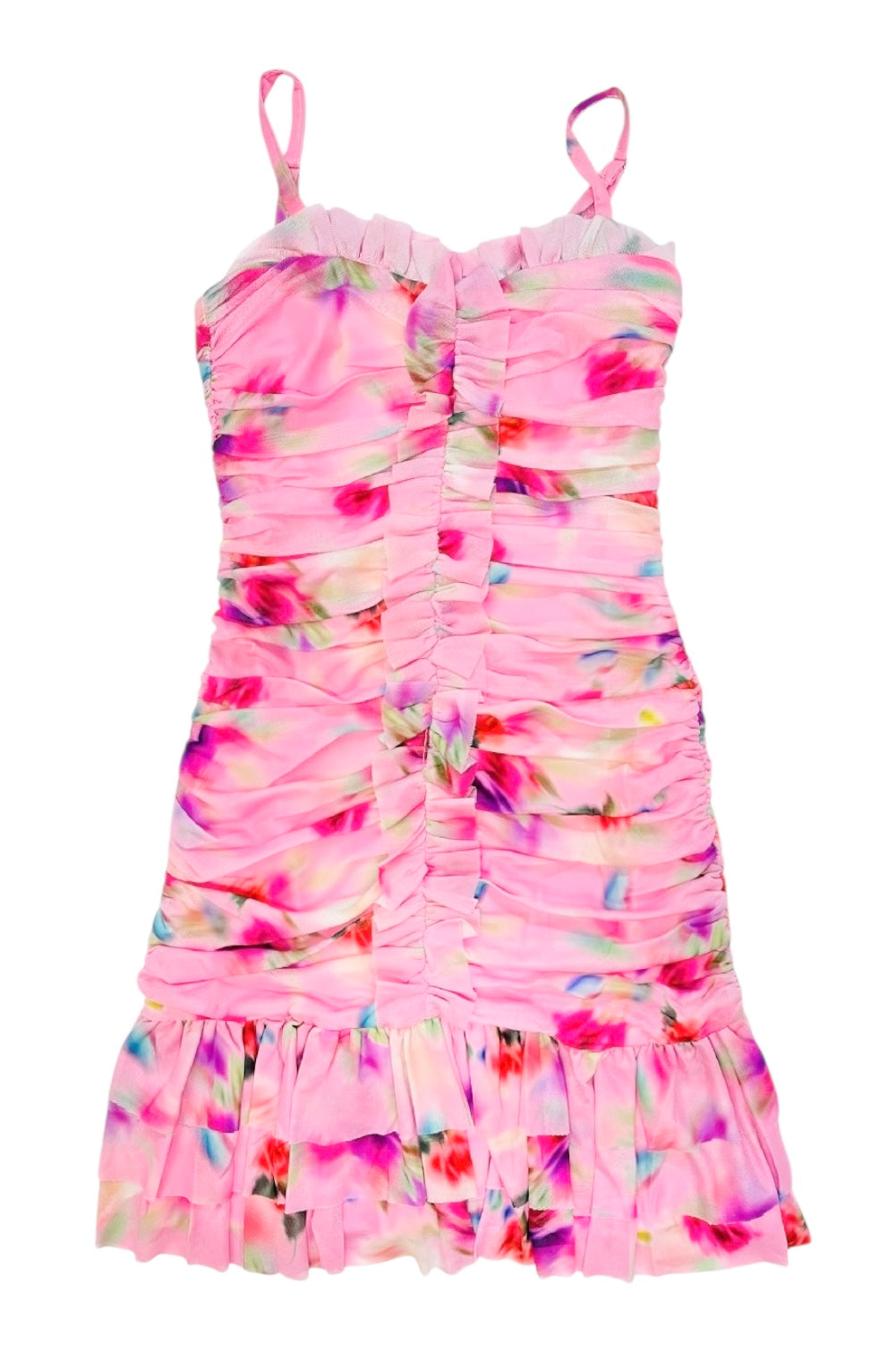 KatieJ NYC Tween Bobbi Dress- Pink Watercolor
