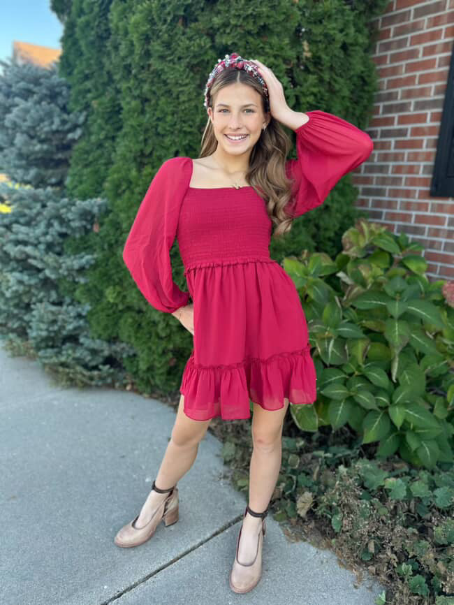 KatieJ NYC Tween Molly Dress - Red