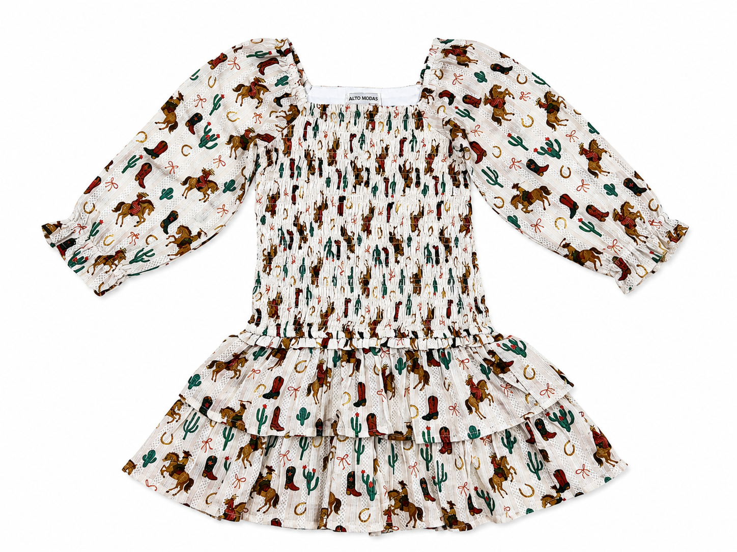 Alto Modas Girls Western Mirrorball Dress