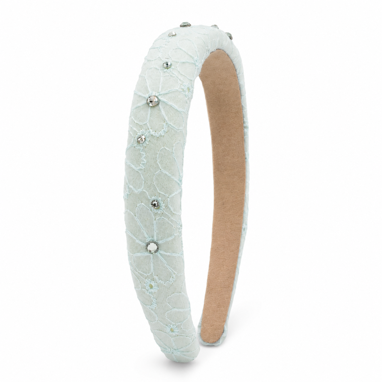 Diadema con chispas de confeti blanco de Bari Lynn