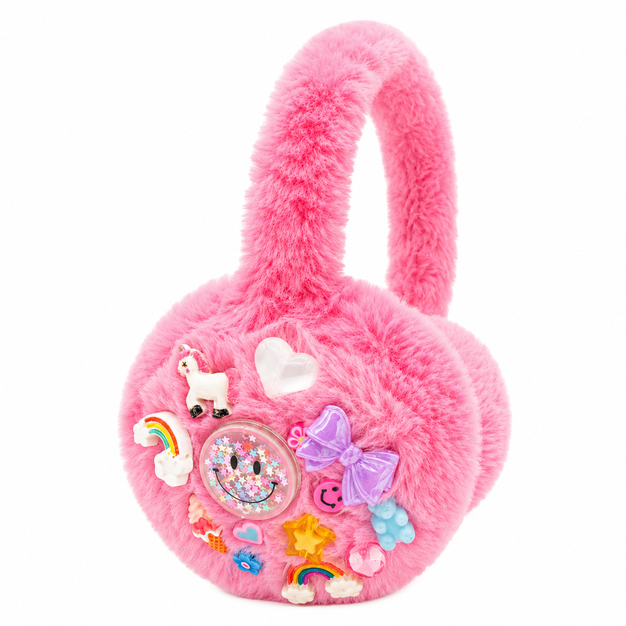 Bari Lynn Bubble Gum Pink Fun Charm Adjustable Earmuffs