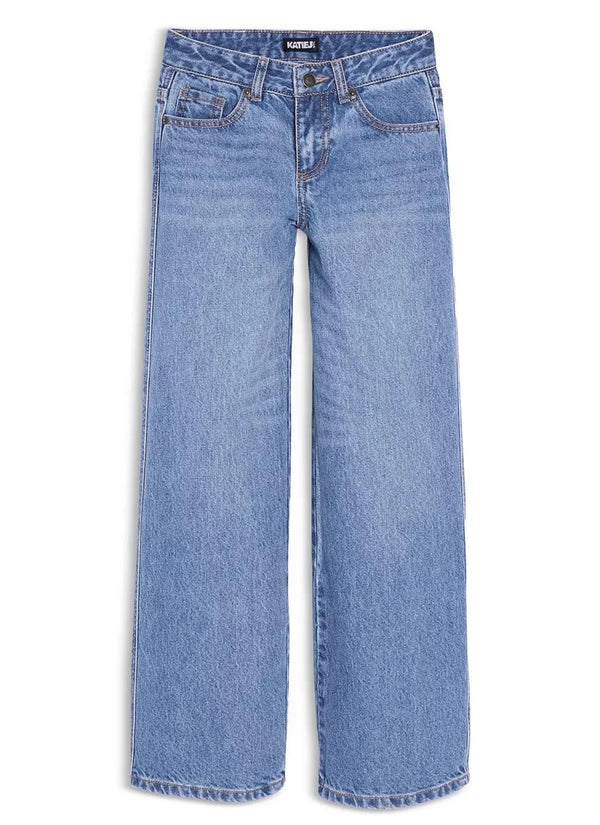 KatieJ Tween Chicago Low Rise Jeans with Print Bows
