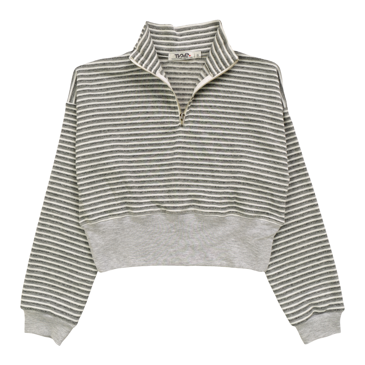 Cozy striped sweatshirt for girls' fall and back-to-school outfits
