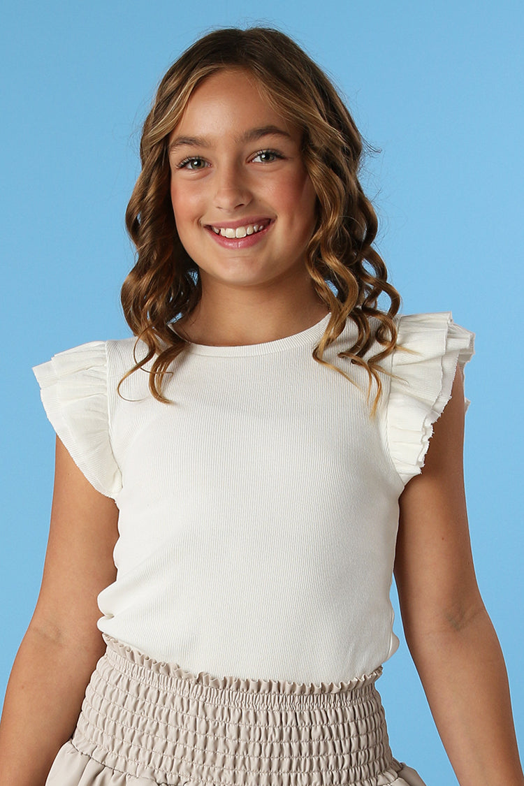 Cheryl Creations Sand Smocked Pleather Skirt ( Built in Shorts)